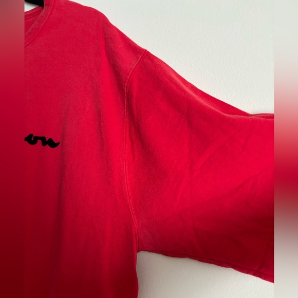 VTG 90s Y2K 2000s Champion Embroidered Velvet Letter Big And Tall 3XL Red - Picture 6 of 6